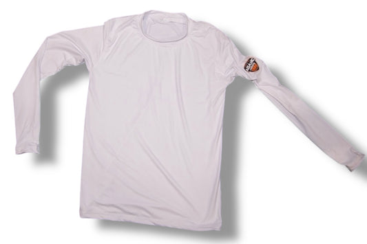 Long Sleeve Compression Shirt | White