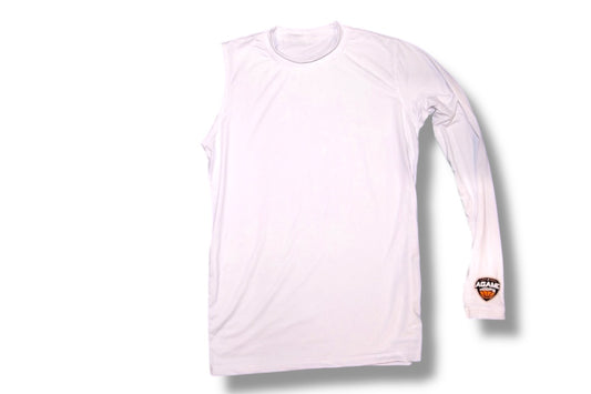 One Arm Long Sleeve Compression Shirt | White
